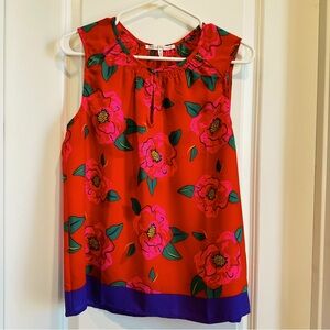 Violet +Clair floral tunic top M